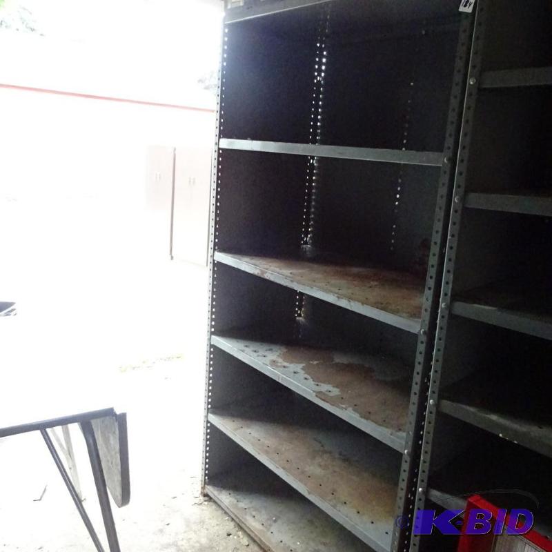 lot 184 image: Metal Shelf Unit 36 x 18 x 68...