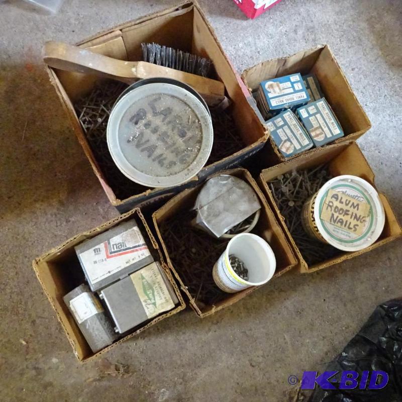 lot 190 image: Box of Misc. Nails...