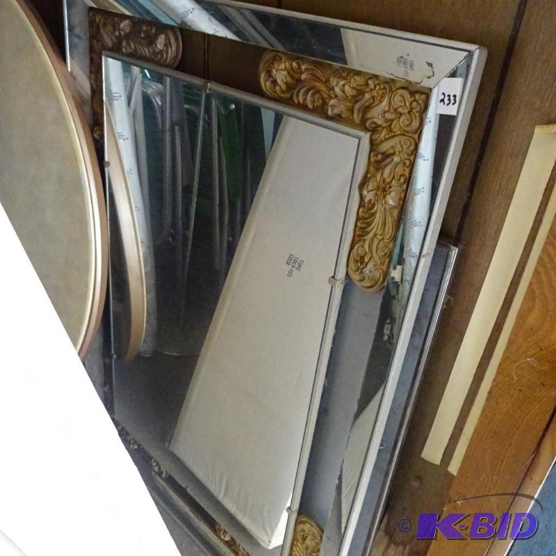 lot 233 image: 2 Wall Hanging Mirrors...