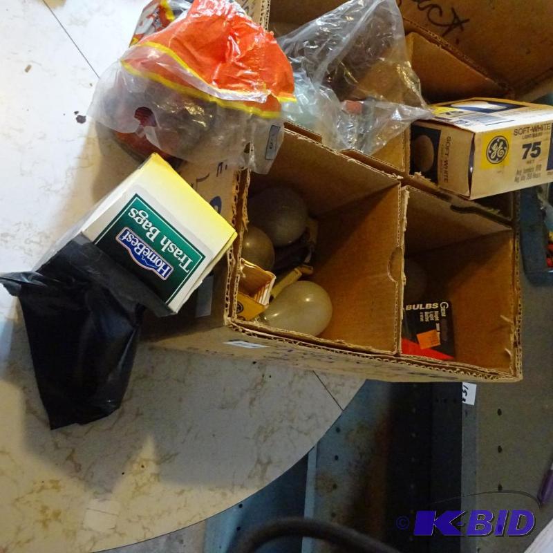 lot 265 image: Trash Bags and Light Bulbs...