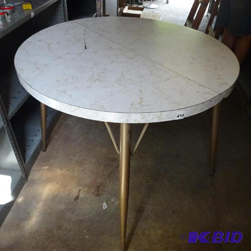 lot 273 image: Kitchen Table with Leaf. Vintage...