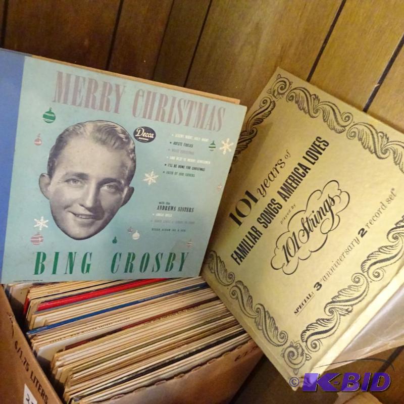 lot 28 image: Box Of Misc Vintage Records...