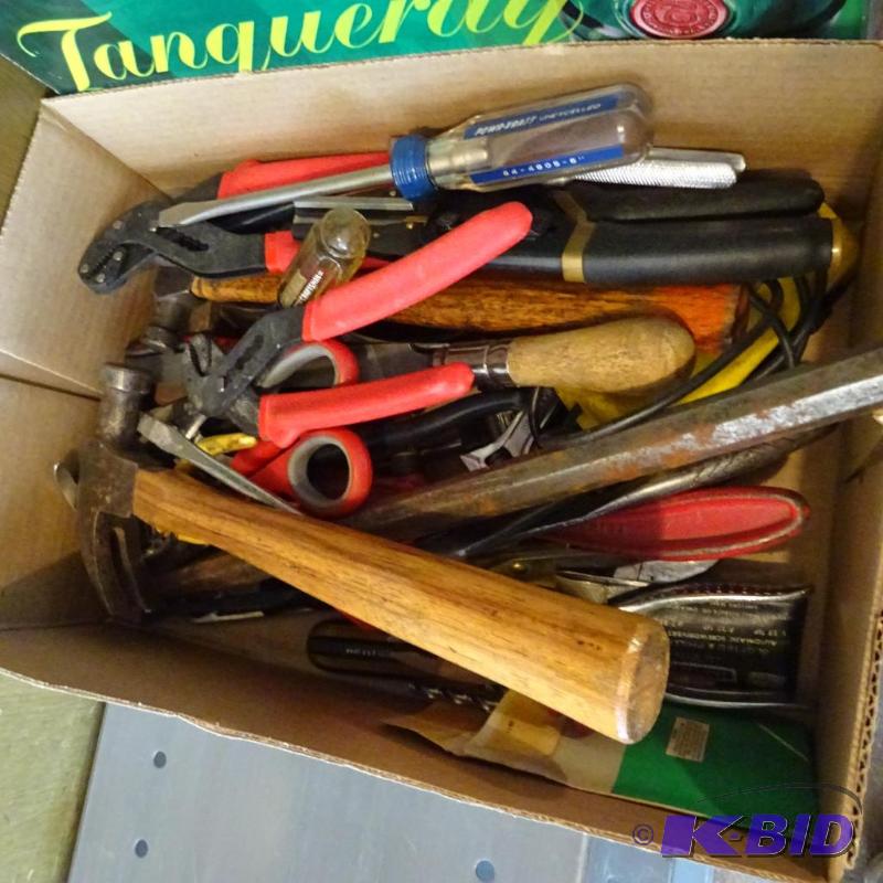 lot 34 image: Box Of Misc Hand Tools...
