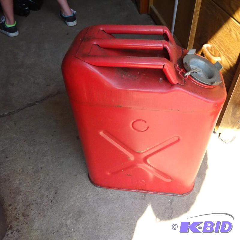 lot 36 image: 5 Gal steel Gas Can...