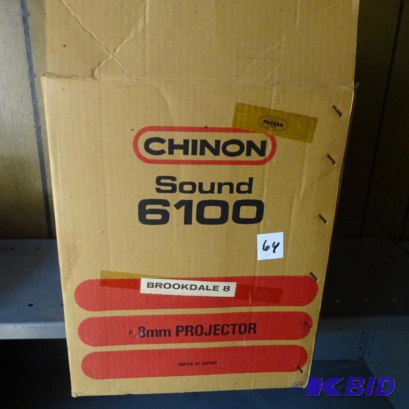 lot 64 image: Chinon Sound 6100 8mm projector...