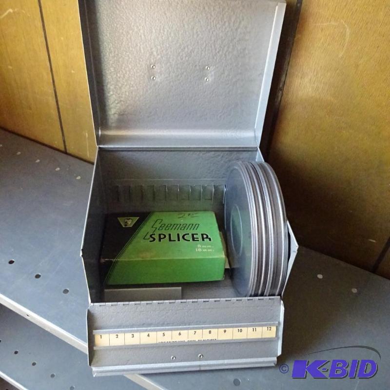lot 69 image: 8mm Reel Case 8mm splicer kit...