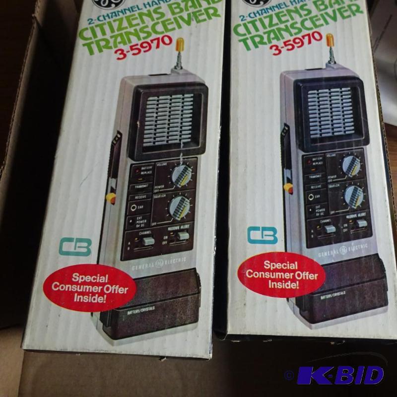 lot 82 image: GE 2 Channel Hand Hel Citizens Band Transceiv...
