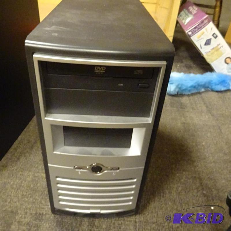 lot 107 image: Computer tower with unknown operating system....