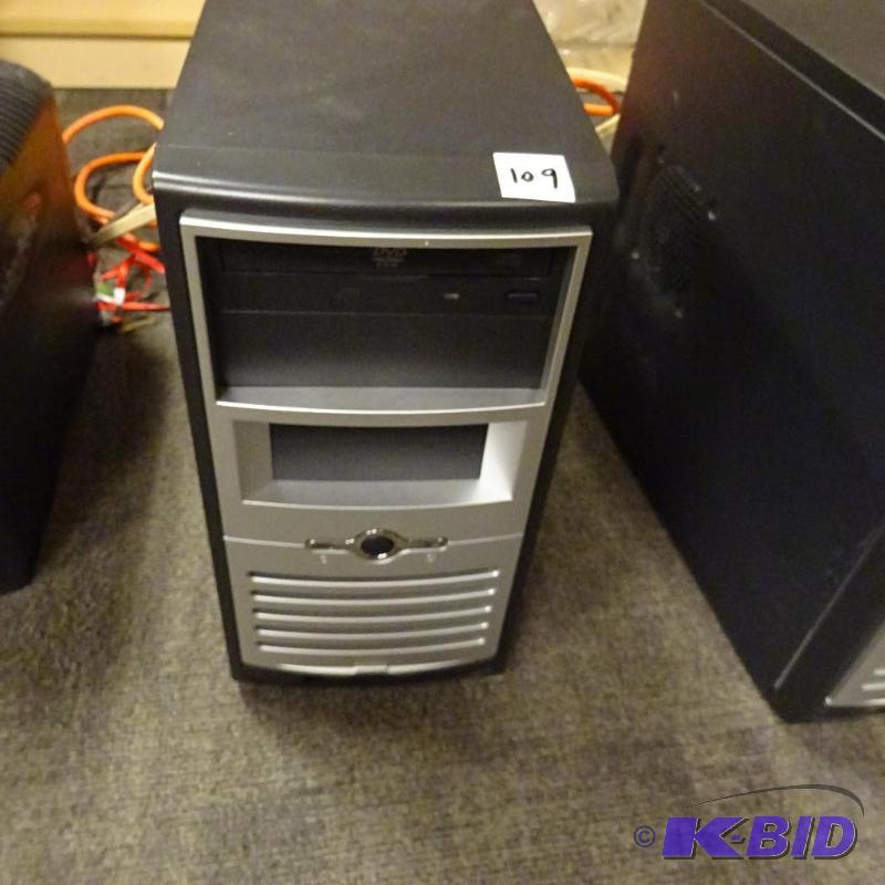 lot 109 image: Computer tower with unknown operating system....