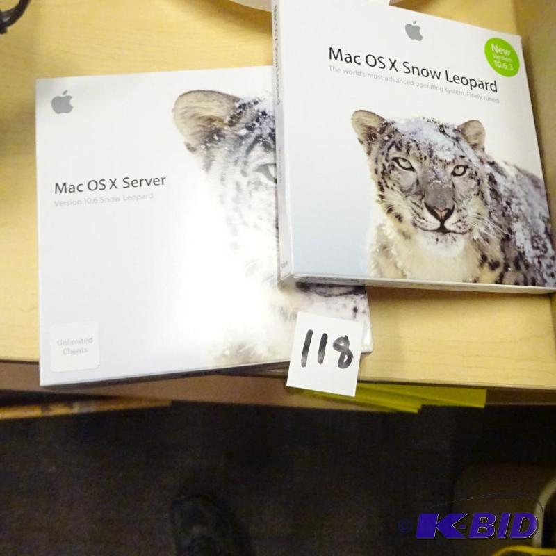 lot 118 image: Mac OSX snow leopard install dsc. Mac OSX ser...