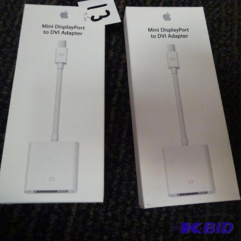 lot 13 image: Mini dispLay port to DVI adapter. MB570ZB. Q...