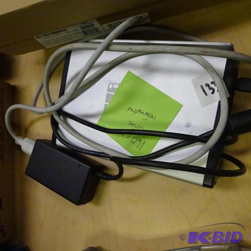 lot 133 image: 16 GB external hard drive...