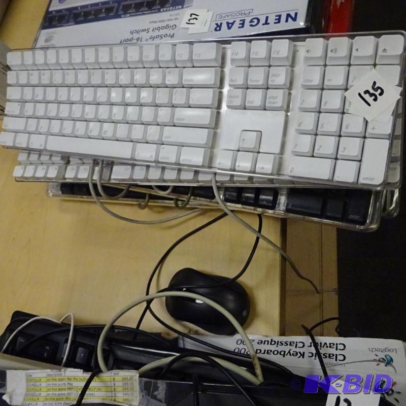 lot 135 image: 5 Apple keyboards...