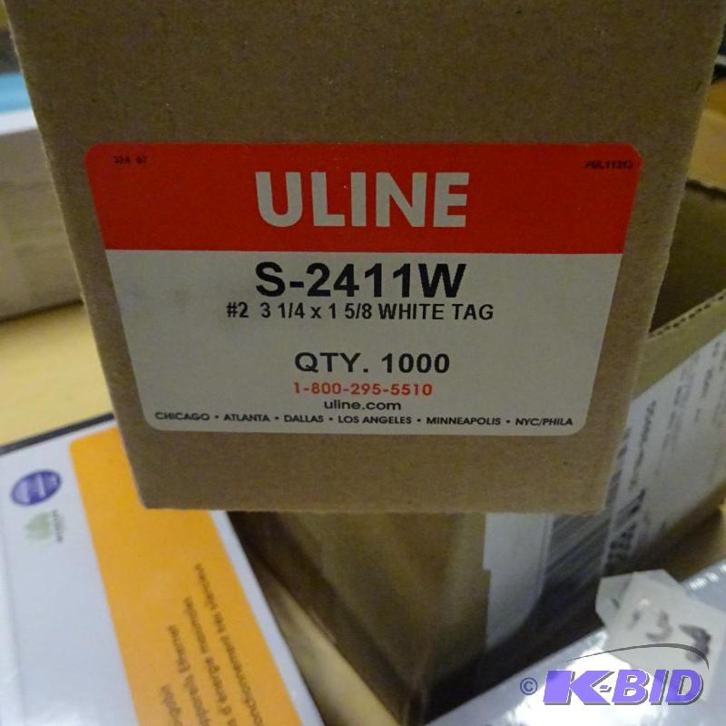 lot 136 image: Zip ties and Uline marking tags...