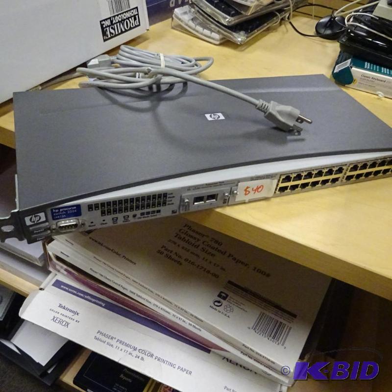 lot 148 image: HP pro curve switch. 2524...