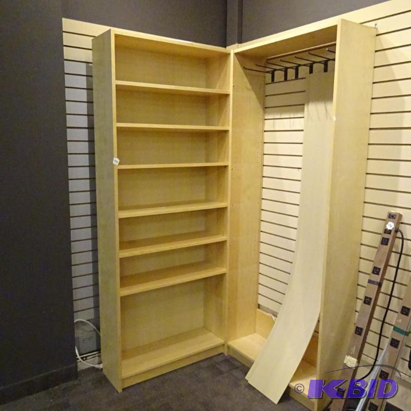 lot 171 image: 2 Ikea shelf units. 31 x 11 x80. Bring tools ...