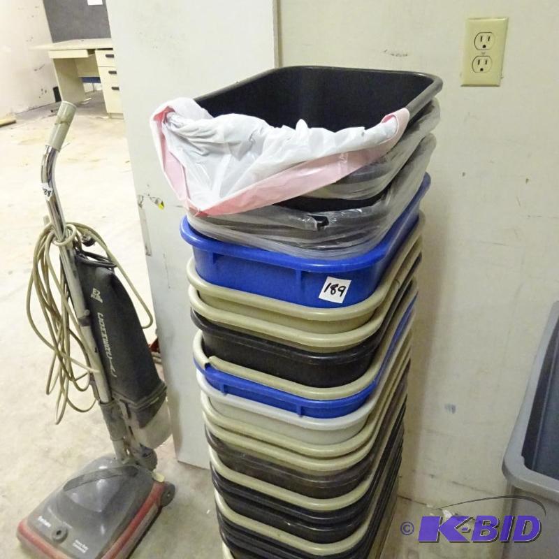 lot 189 image: 25 office size waste baskets...