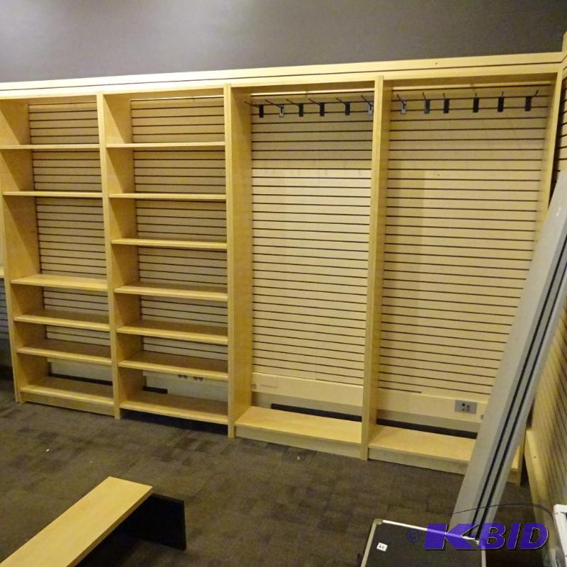 lot 22 image: Ikea shelving units. You get eveything in the...