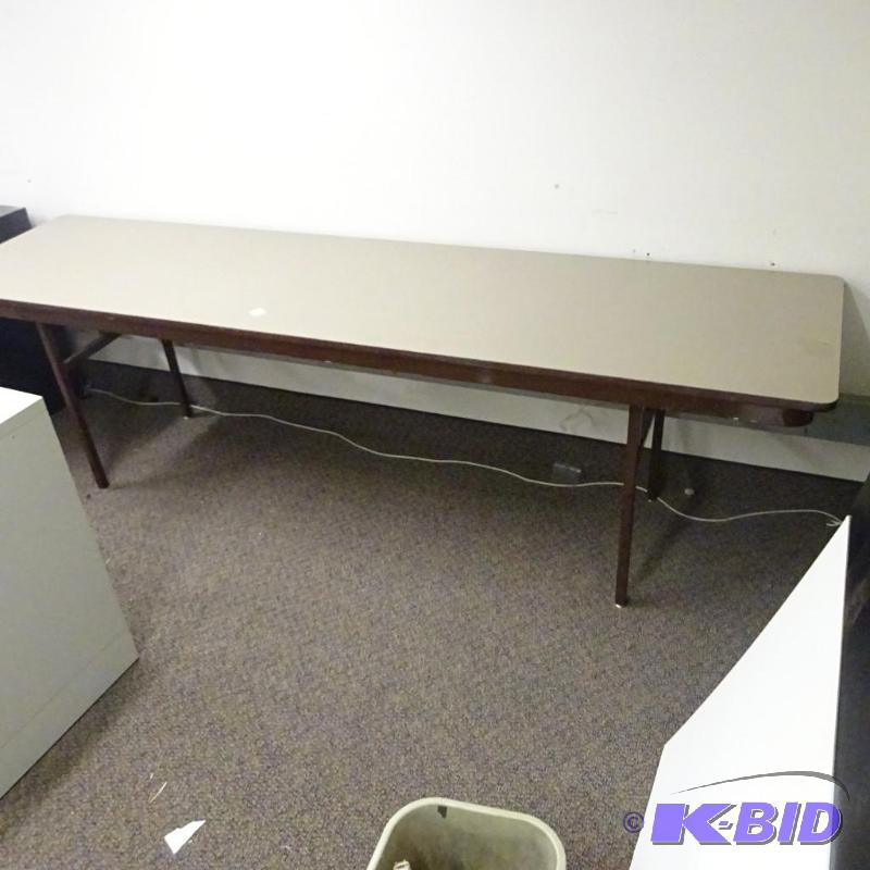lot 228 image: 96 x 24 folding table...