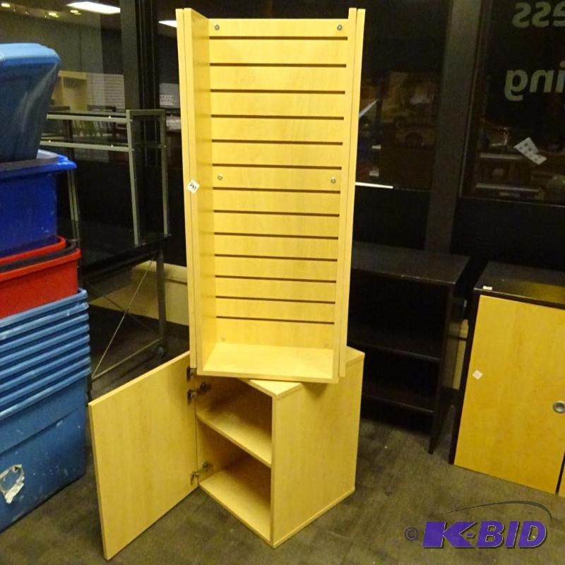 lot 247 image: Laminate rotating stal wall display. Undernea...