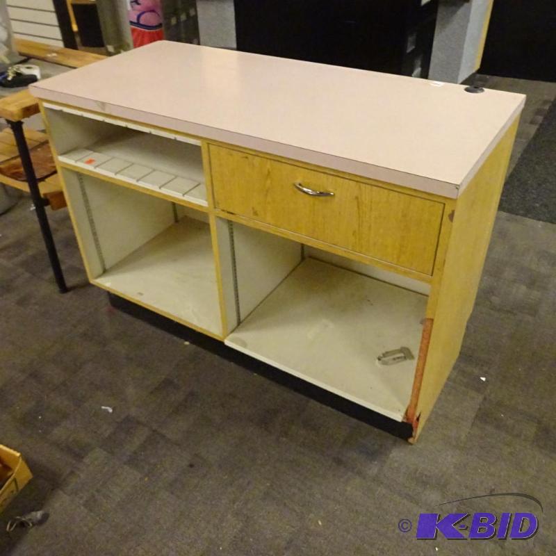 lot 260 image: Retail check out counter. One drawer in back....