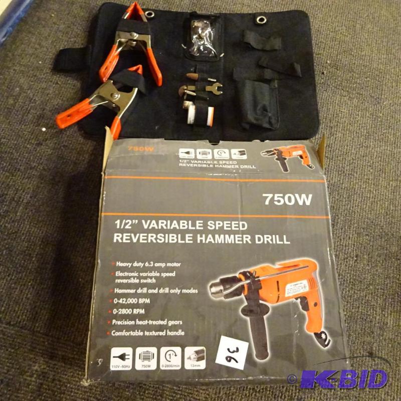 lot 36 image: 12" variable speed reversible hammer dr...