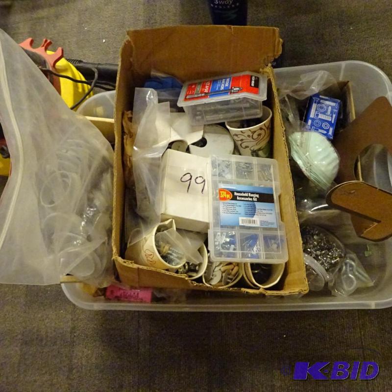 lot 48 image: Large box of misc hardware....