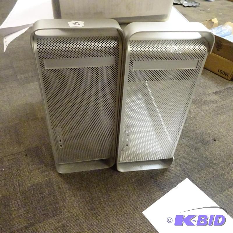 lot 57 image: 2 empty G5 towers. One has the side missing...