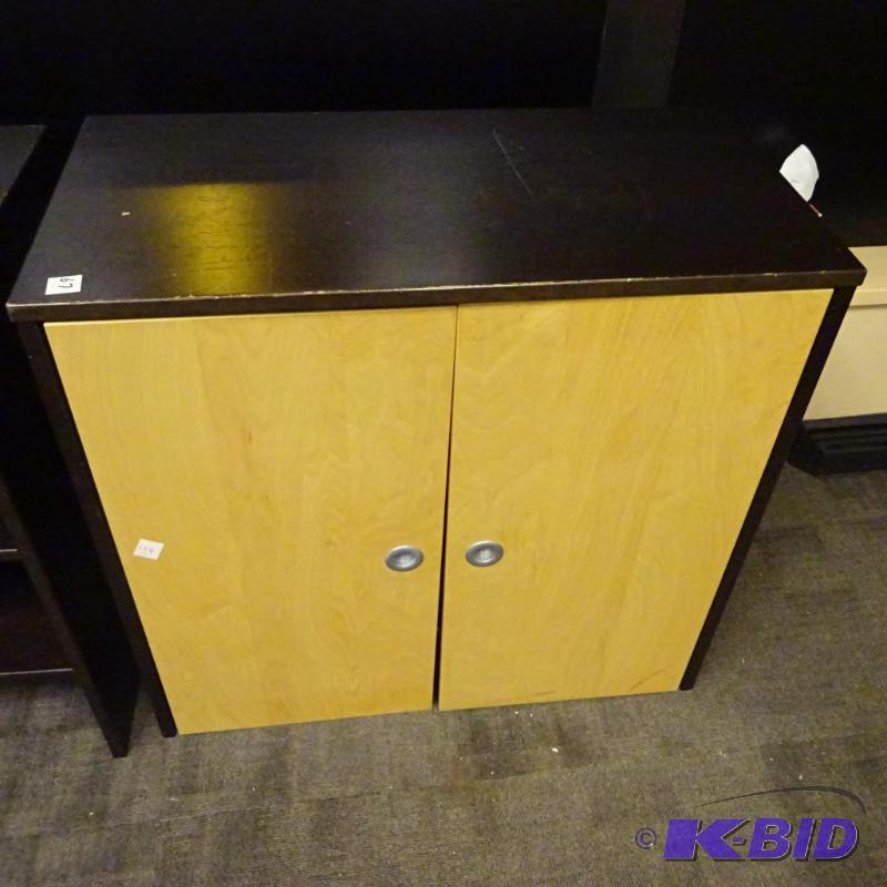 lot 67 image: 2 door cabinet. Designed to sit on a table or...