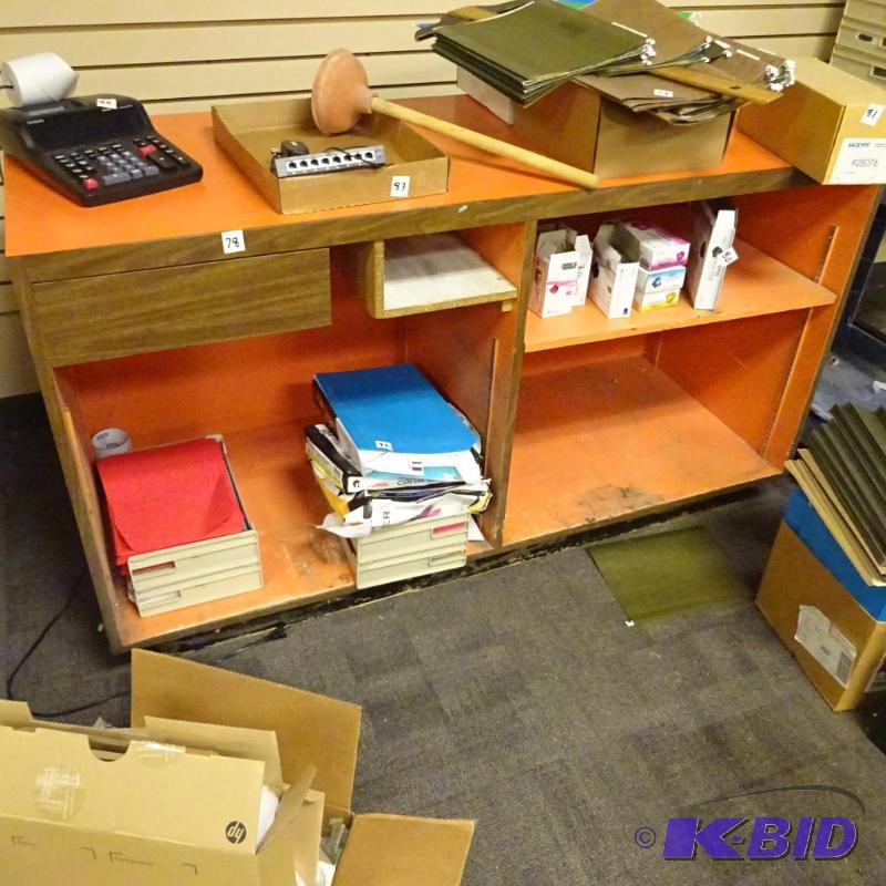 lot 78 image: Store counter. One drawer on back side. 60 x ...