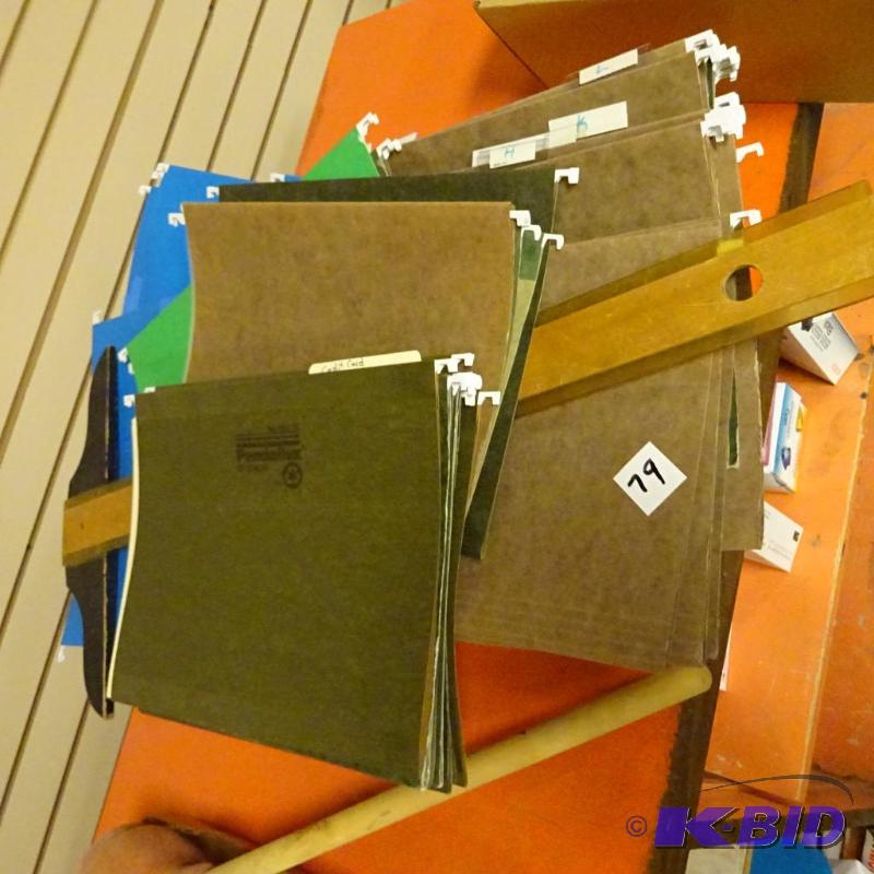 lot 79 image: Large lot of hanging file folders...