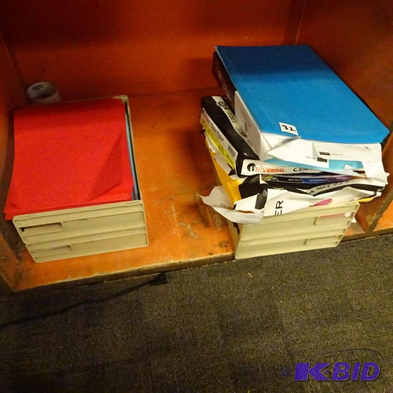 lot 82 image: Misc color paper...