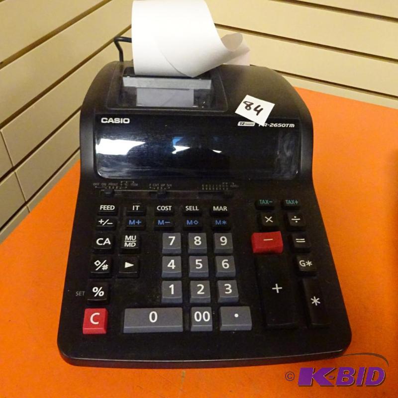 lot 84 image: Casio printing calculator...