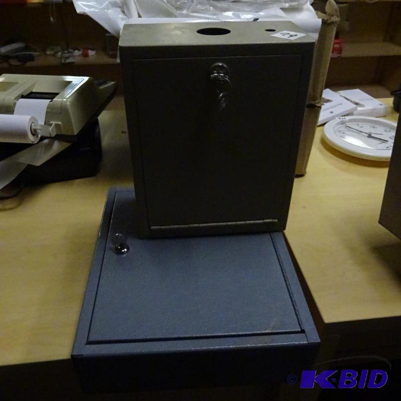lot 99 image: 2 key lock boxes with key...