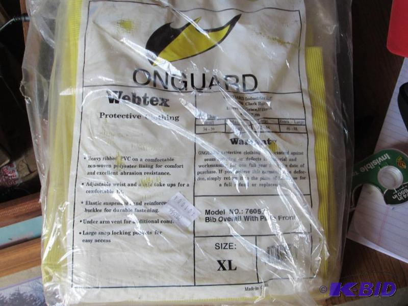 lot 10 image: Onguard protective clothing, size XL new...