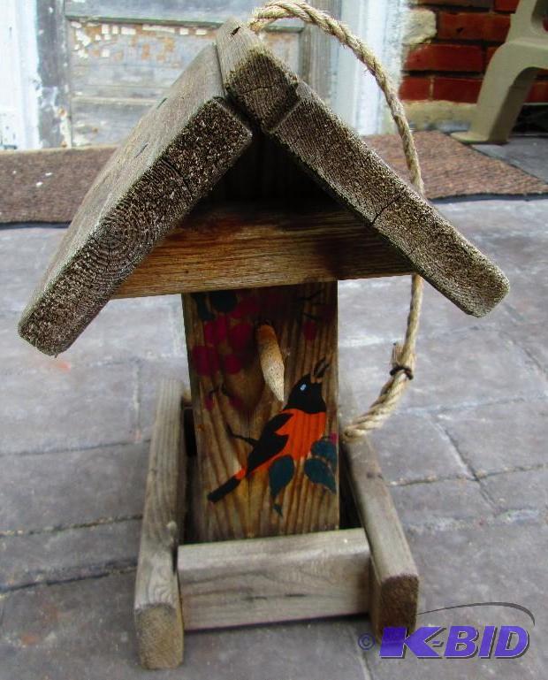 lot 105 image: Nice fancy wood bird house...