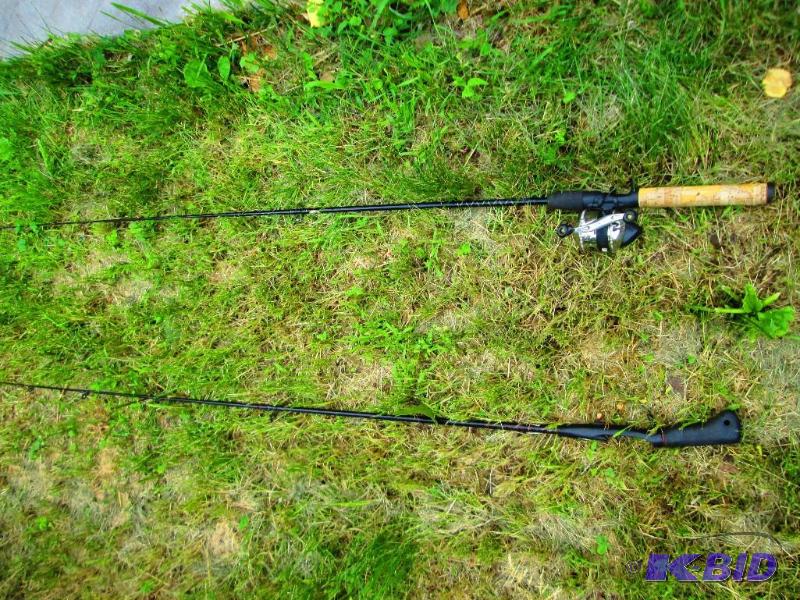 lot 112 image: 2 fishing poles one without reel, Abu Garcia ...