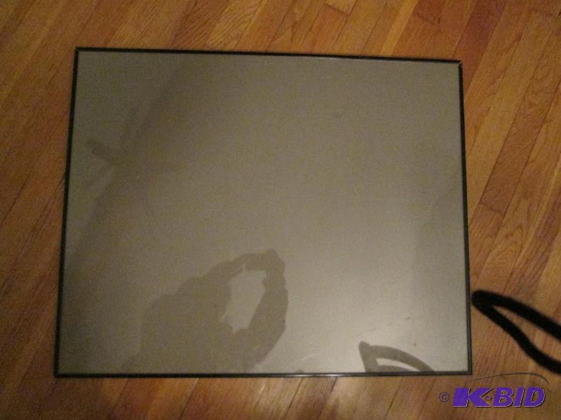 lot 159 image: 24 x 30 inch metal frame with plastic face...