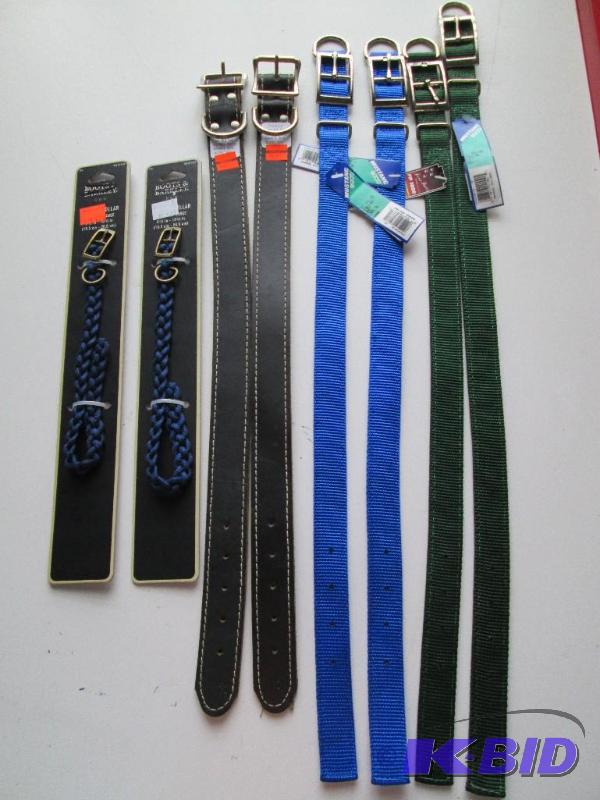 lot 211 image: Lot of 22 and 6 dog collars. New with tags....