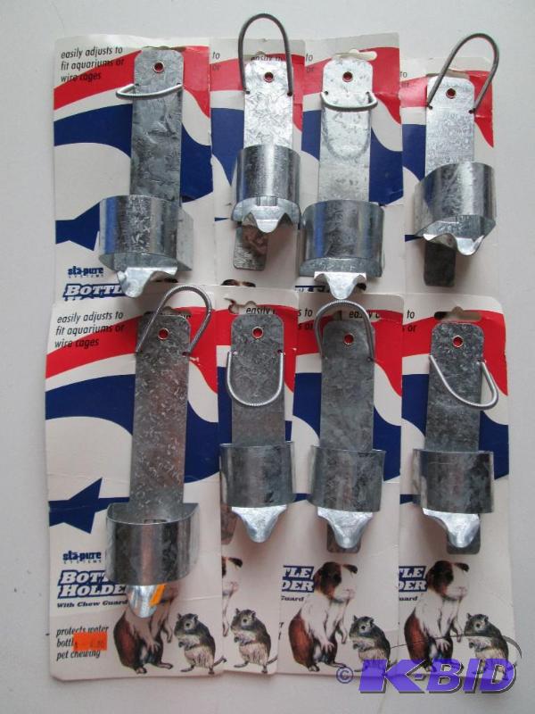lot 216 image: Lot of 8 new Sta-Pure bottle holders with che...
