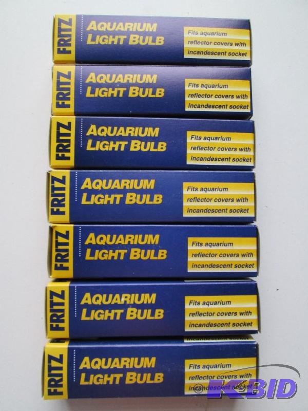 lot 228 image: Lot of 7 Fritz aquarium light bulbs. These bu...
