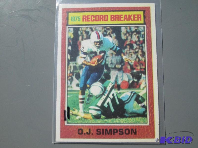 lot 302 image: 76 Topps OJ Simpson...