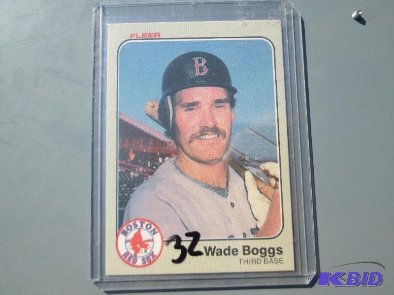 lot 306 image: 83 Fleer Wade Boggs...