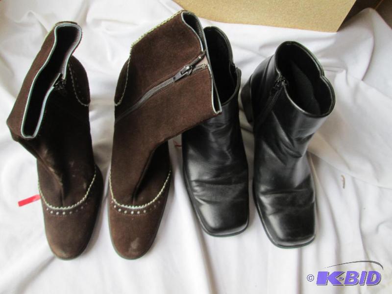 lot 33 image: 2 pairs of gently worn boots...