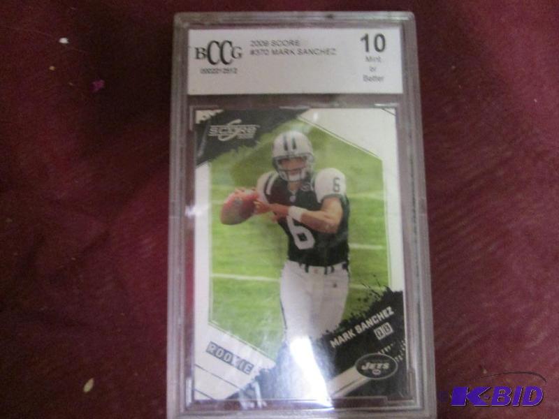 lot 340 image: Mark Sanchez mint or better sealed 2009 Score...