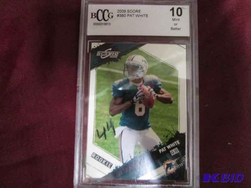 lot 341 image: Pat White 2009 Score Mint or better sealed ca...