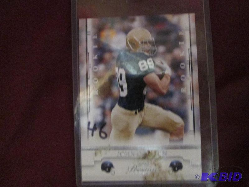 lot 342 image: John Carlson 08 Prestige card...