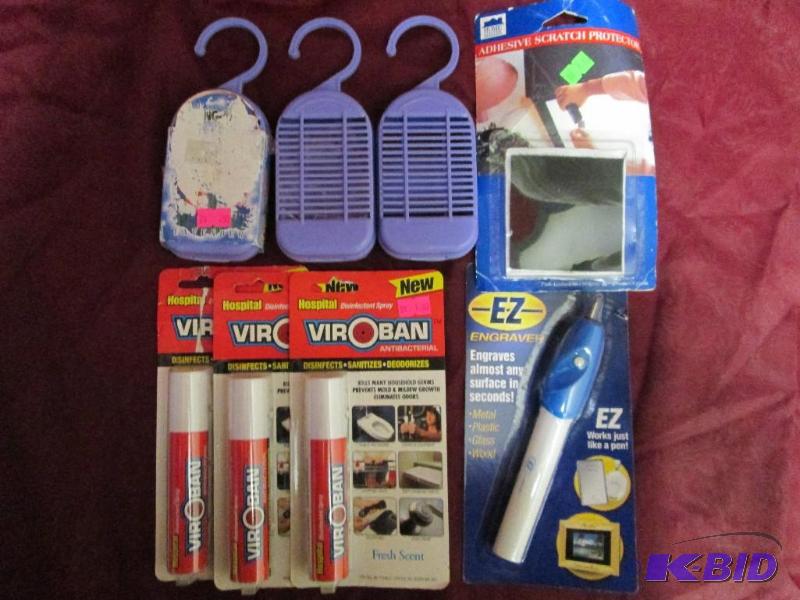 lot 418 image: Small lot of household maintenance items. Air...