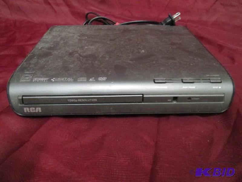 lot 443 image: RCA single DVD player. 1080 resolution. Model...