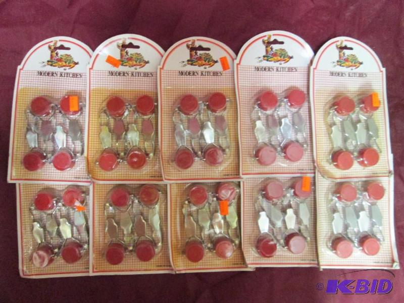 lot 458 image: Lot of 10 packages of reusable bottle stopper...